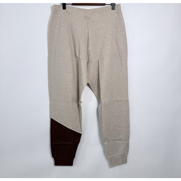 Pact Organic Cotton Joggers Womens Large Wheat Mahogany Stretch Soft Comfy NWT - Picture 4 of 9